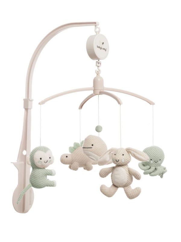 Baby´s Only - mobile pinnasänkyyn Animals laurel green/warm linen