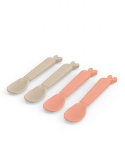 Kiddish lusikat 4-pack Lalee, Sand / Coral