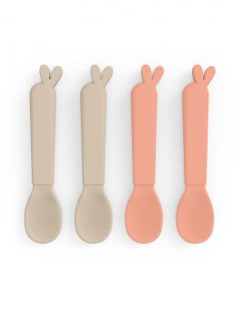 Kiddish lusikat 4-pack Lalee, Sand / Coral